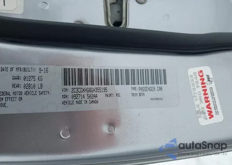 2016 Dodge Charger Sxt from USA, damaged, VIN 2C3CDXHG8GH355195